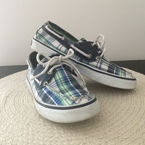 Sperry Topsider Women’s Plaid Boat shoes